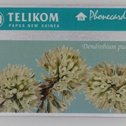 Télécarte L&G dummy Dendrobium Purbureum Papua New Guinea 1996