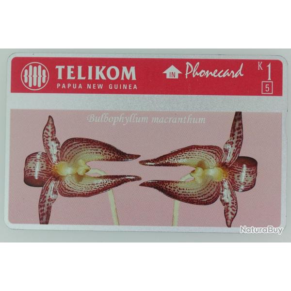 Tlcarte L&G dummy Bulbophyllum Macranthum Papua New Guinea 1996