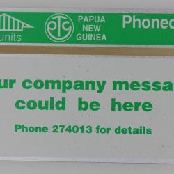 Télécarte L&G dummy Your Company Message Papua New Guinea 1992