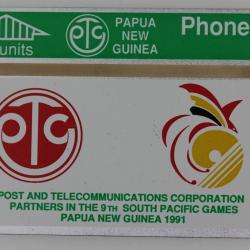 Télécarte L&G dummy 9th South Pacific Games Papua New Guinea 1991