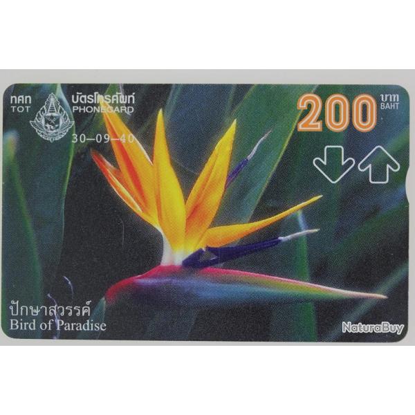 Tlcarte L&G dummy Flower Bird of Paradise Thalande 1997