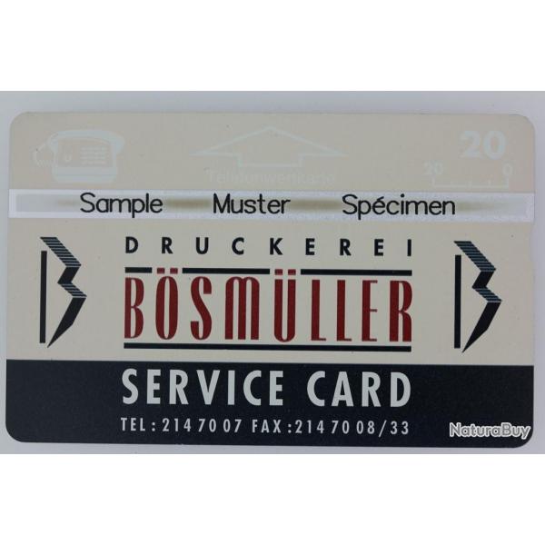 Tlcarte L&G dummy Bsmller Service Card Autriche