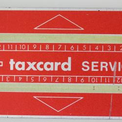 Télécarte de service Landis & Gyr Taxcard Service 610S Suisse 1966
