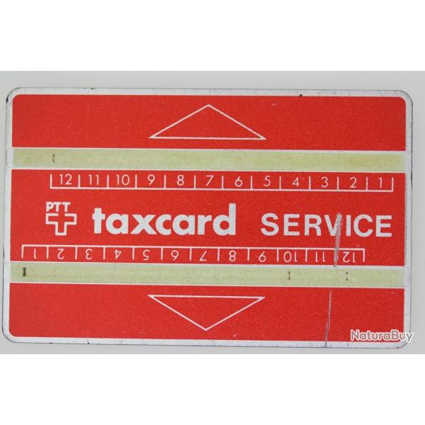 Tlcarte de service Landis & Gyr Taxcard Service 610S Suisse 1966