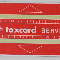 Télécarte de service Landis & Gyr Taxcard Service 610S Suisse 1966