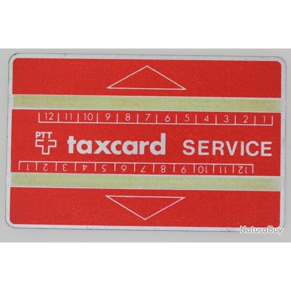 Tlcarte de service Landis & Gyr Taxcard Service 610S Suisse 1966