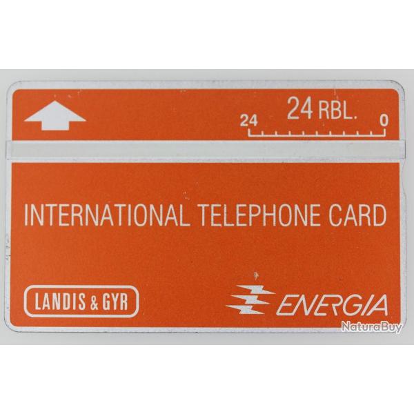 Tlcarte Landys & Gyr International Telephone Card Energia Russie URSS