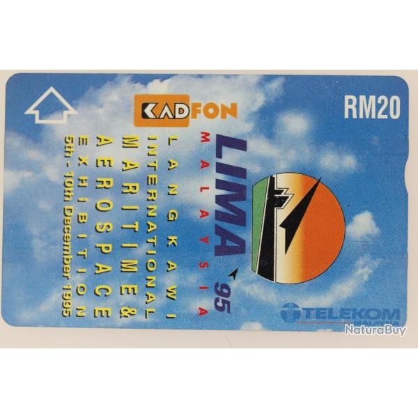 Tlcarte L&G dummy Lima 95 Logo Malaisie Avion