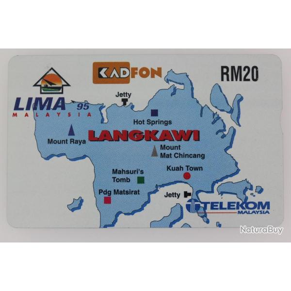 Tlcarte L&G dummy Langkawi Map Malaisie