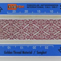 Télécarte L&G dummy Golden Thread Material Malaisie