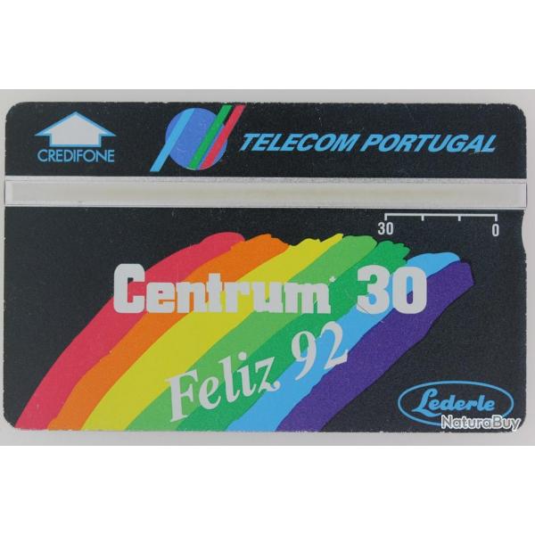 Tlcarte L&G dummy Centrum 30 Feliz 1992 Laboratoire Lederle Portugal