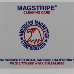 Magstripe Cleaning card American Magnetics Corporation USA