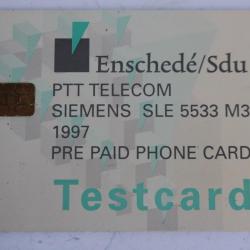 Télécarte Testcard PTT Telecom Siemens SLE 5533 M3 1997 Pays-Bas