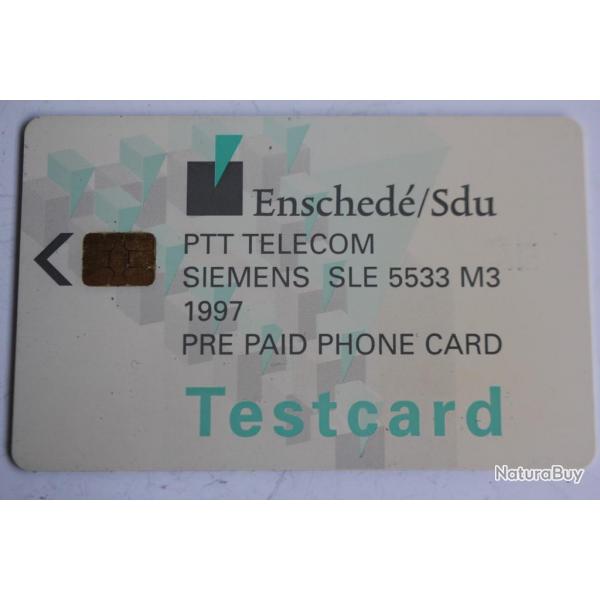 Tlcarte Testcard PTT Telecom Siemens SLE 5533 M3 1997 Pays-Bas