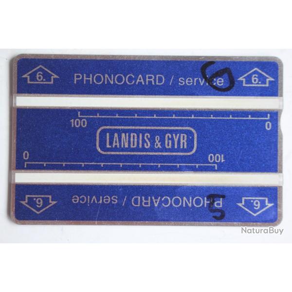 Tlcarte de service Phonocard 6 Landis & Gyr 511L Bruni Darussalam