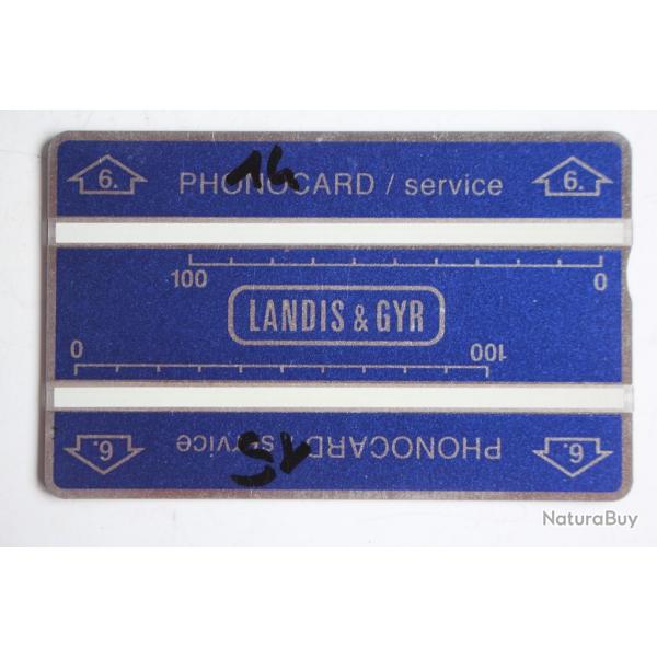Tlcarte de service Phonocard 6 Landis & Gyr 511L Bruni Darussalam
