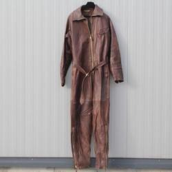 Combinaison de pilote cuir Ragléna Champs-Élysées Aviation automobile