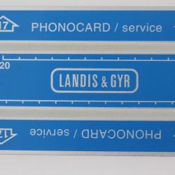 Télécarte de service Phonocard 17 Landis & Gyr 106K Maroc 1991