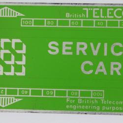 Télécarte de service Landis & Gyr Service Card 806S BTS002 Royaume-Uni