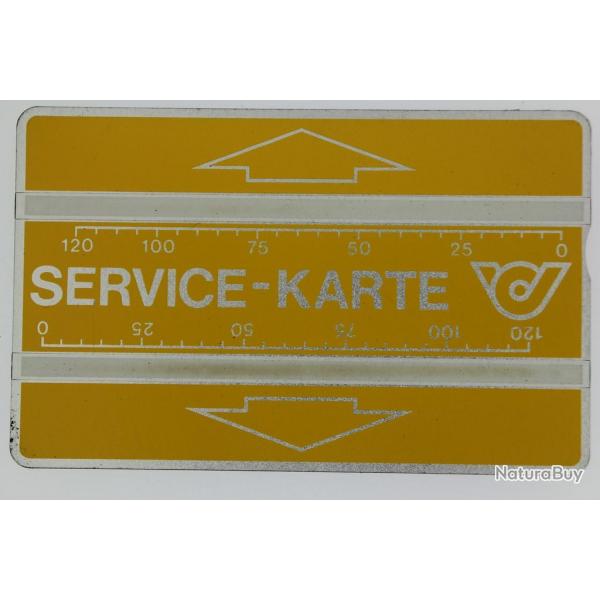 Tlcarte de service Landis & Gyr Service-Karte 003A Autriche 1990