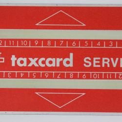 Télécarte de service Landis & Gyr Taxcard Service 610S Suisse 1966