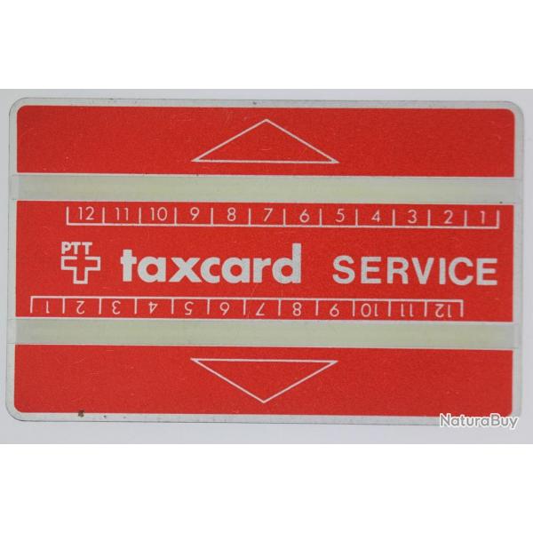 Tlcarte de service Landis & Gyr Taxcard Service 610S Suisse 1966