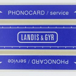 Télécarte de service Phonocard 19 Landis & Gyr 152 K Pakistan 1986