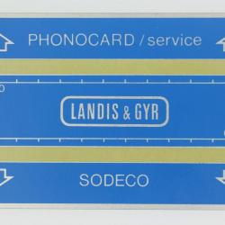 Télécarte de service Phonocard 12 Landis & Gyr Sodeco 611S Turquie 1986