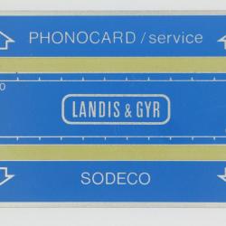 Télécarte de service Phonocard 12 Landis & Gyr Sodeco 611S Turquie 1986