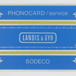 Télécarte de service Phonocard 12 Landis & Gyr Sodeco 608S Turquie 1986