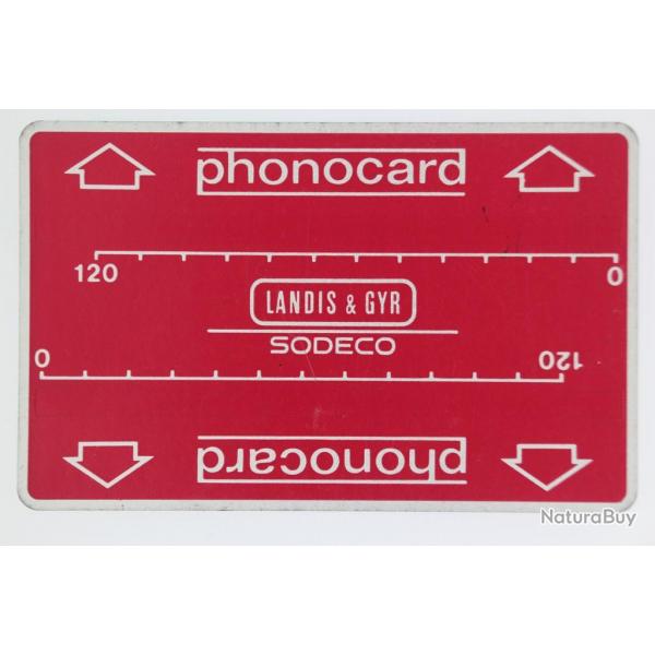 Tlcarte Landis & Gyr Sodeco 00 209 814 Frankfurt demo 6 Allemagne