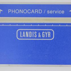 Télécarte de service Phonocard 9 Landis & Gyr Pays Bas