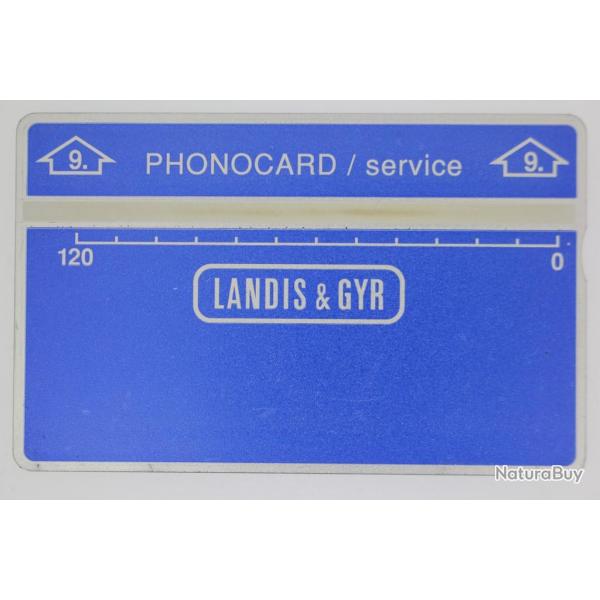 Tlcarte de service Phonocard 9 Landis & Gyr Pays Bas