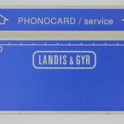 Télécarte de service Phonocard 9 Landis & Gyr Pays Bas