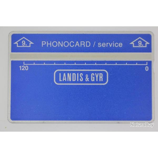 Tlcarte de service Phonocard 9 Landis & Gyr Pays Bas