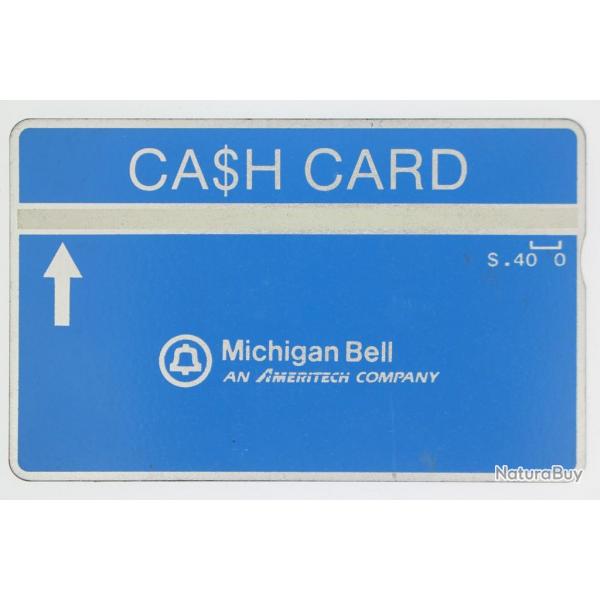 Cash Card Landis & Gyr Michigan Bell an American Company 0.40$ USA