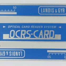 Télécarte Carte expérimentale holographique Landis & Gyr OCRS-CARD