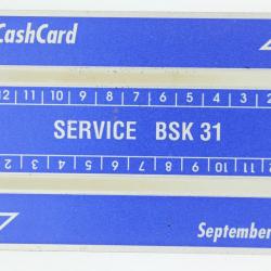 Télécarte Landis & Gyr Service BSK 31 BC CashCard 1993