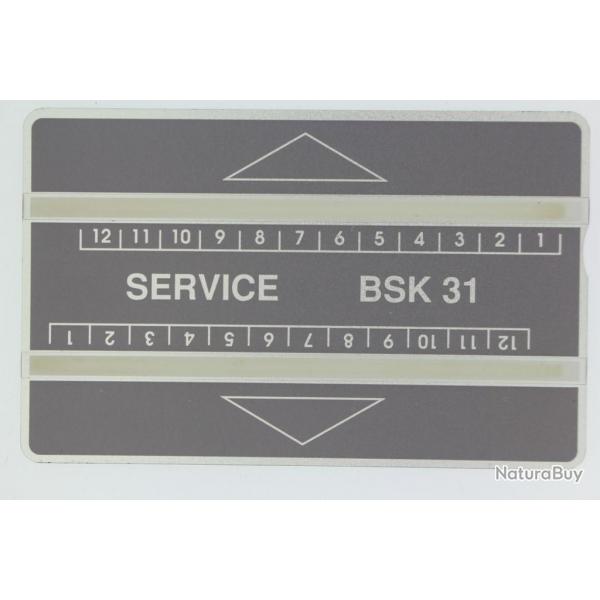 Tlcarte Suisse Landis & Gyr Service BSK 31
