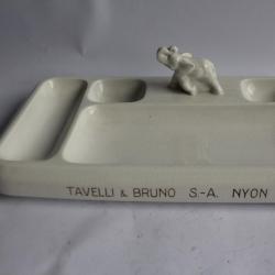 Porte crayons de bureau Art déco céramique éléphant