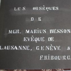 Album photos obsèques évêque de Lausanne M.BESSON Genève
