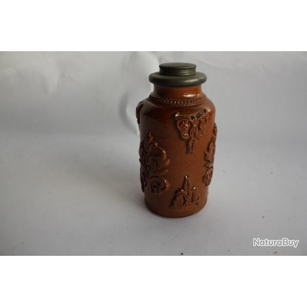 Ancien pot  tabac en grs de Beauvaisis XIXe sicle