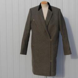 CÉLINE Manteau long Laine d'agneau T 42
