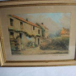 Eau-forte couleurs Simone HAUMONT