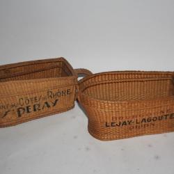 Portes-bouteille publicitaire osier vin