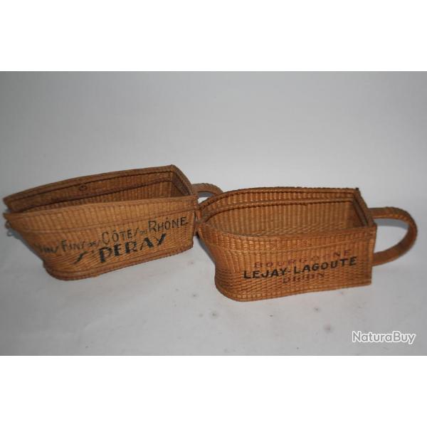 Portes-bouteille publicitaire osier vin