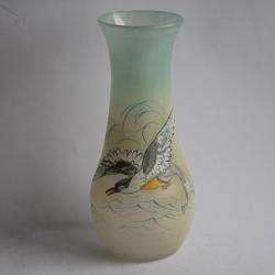 Vase émaillé LEGRAS Oiseau