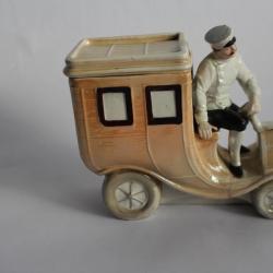 Boite a tabac porcelaine automobile
