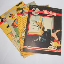 Mickey Magazine Mars 1953 n°126 à n°129