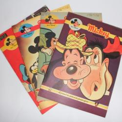Mickey Magazine Février 1953 n°122 à n°125